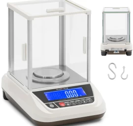 Laboratorinės Analitinės Svarstyklės Su Lcd Dangteliu Rs232 200g / 0,001g