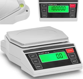 Laboratorinės Tiksliosios Juvelyrinės Lcd Svarstyklės 2-10000g / 0,1g