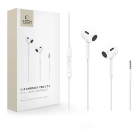 Laidinės Ausinės į Ausis ultraboost Core G2 Mini Jack - Baltos Spalvos