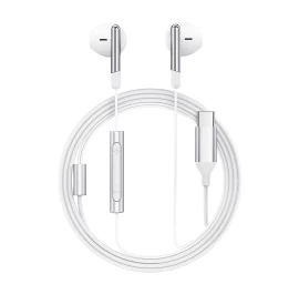 Laidinės Ausinės Su Mikrofonu Ir Usb-c Nuotolinio Valdymo Pultu 1,2 M - Baltos Spalvos