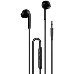 Laidinės Mini Jack 3,5 Mm Ausinės į Ausis X3 - Juodos Spalvos