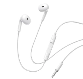 Laidinės Mini Jack Ausinės į Ausis - Baltos Spalvos