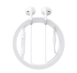 Laidinės Mini Jack Ausinės Su Nuotolinio Valdymo Pulteliu Joyroom Jr-ew01 - Baltos Spalvos