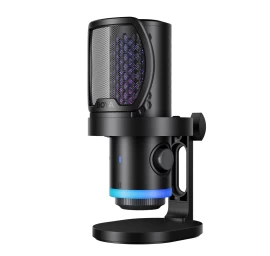 Laidinis Usb-c Rgb Enc žaidimų Mikrofonas – Juodas