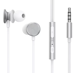 Laidinių Ausinių Serija Minijack 3,5 Mm 1,2 M Sidabrinė