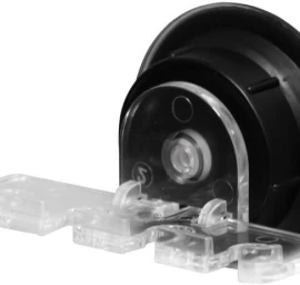 Laikiklis dantų šepetėliams RIDDER Ela 80 x 55 x 48 mm, priklijuojamas, plastikinis/juodas, 12102210