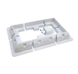 Laikiklių saulės moduliams komplektas kemperiui, baltos spalvos