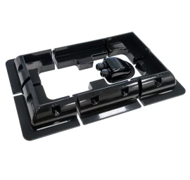 Laikiklių saulės moduliams komplektas kemperiui, juodos spalvos