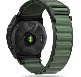 Laikrodžio Dirželis garmin Fenix 5 / 6 / 6 Pro / 7 Nylon Pro - Tamsiai žalias