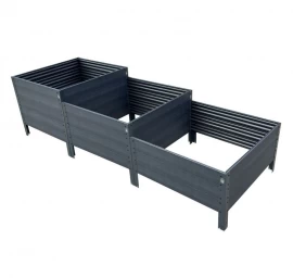 Laiptuota lysvė KLASIKA woodlook pilka, 225x75 cm, h-30/40/50cm , GP1507530LP, 4779037493807