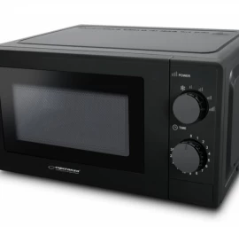 Laisvai Pastatoma Mikrobangų Krosnelė Esperanza Eko011k (700w / 20l / Juoda)