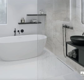 Laisvai pastatoma vonia Riho Alpha 170x80 cm su sifonu