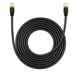 Lan Rj45 Ethernet Didelės Spartos Cat.8 40gbps Tinklo Kabelis 5 M Juodas