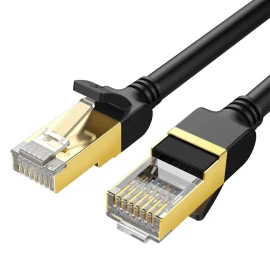 Lan Sujungimo Kabelis Rj45 Cat 7 Stp 10gbps 2 M Juodas