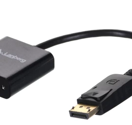 Lanberg AD-0007-BK video cable adapter 0.1 m DisplayPort DVI-D Black
