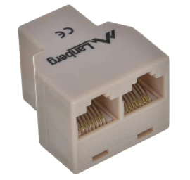 Lanberg AD-RJ45-2RJ45-OU network splitter Beige