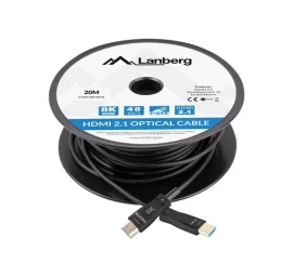 Lanberg CA-HDMI-30FB-0200-BK optical cable HDMI M/M 20m v2.1 8K AOC