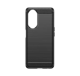 Lankstus Dėklas Su Anglies Raštu, Skirtas Oppo A98 5g Carbon Case - Juodas