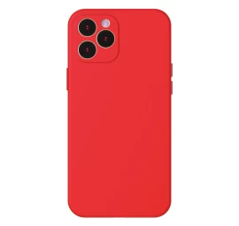Lankstus Gelinis Dėklas Iphone 12 Pro Max Liquid Silica Gel Case Raudonas