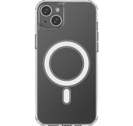 Lankstus Gelinis Dėklas iphone 15 Plus Magnetinis Su magsafe Permatomas