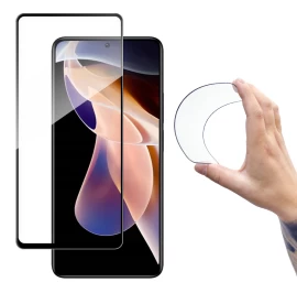 Lankstus Grūdintas Stiklas, Skirtas xiaomi Redmi Note 11 Pro+ / 11 Pro Su flexi Nano Rėmeliu