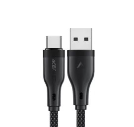 Lankstus Pintas Kabelis Usb-a - Usb-c 3a 1,2 M - Juodas