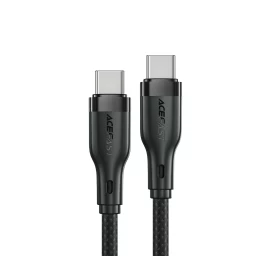 Lankstus Pintas Usb-c Kabelis - Usb-c 60w 3a 1,2 M - Juodas