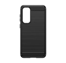 Lankstus samsung Galaxy S23 Fe Carbon Dėklas Su Anglies Raštu - Juodas