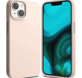 Lankstus Silikoninis Dėklas Iphone 14 Plus 6,7&#039;&#039; Silicone Pink Sand