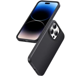 Lankstus Silikoninis Telefono Dėklas Iphone 14 Pro Protective Case Juodas