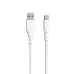 Lankstus Usb - Usb-c 6a 1 M Baltas Kabelis