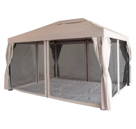 Lauko pavėsinė, 3 x 4 m, su tinkleliu, smėlio