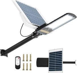 Lauko Saulės Gatvės žibintas Su Sutemų Jutikliu 96 X Led 100 W Pilotas