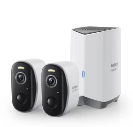 Lauko Stebėjimo Rinkinys 2 Kameros 2k 16gb Wi-fi - Balta