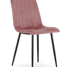 lava Kėdė - Rausvas Aksomas / Juodos Kojos X 1