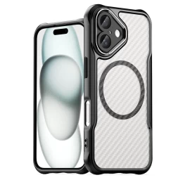 leading Series Magsafe Silikoninis Dėklas iphone 16 Plus - Juodas