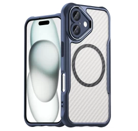 leading Series Magsafe Silikoninis Dėklas iphone 16 Plus - Mėlynas