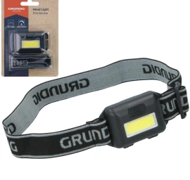 Led Cob Turistinis Priekinis žibintas Grundig - Juodas