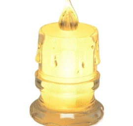 Led Dekoratyvinė žvakė 4,5x8cm Dekoruota