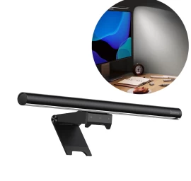 Led Monitoriaus Apšvietimas Stalinio Kompiuterio Ekranui Juodas I-wok2