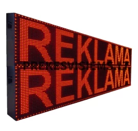 LED reklama 100 x 20cm raudonos spalvos