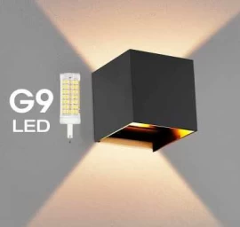 LED šviestuvas - CUBE - G9 Black