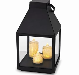 Led žibintas 25 Cm, 3 žvakės, „saska Gift &amp; Decor“