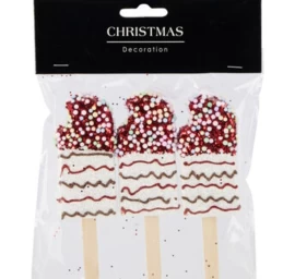 Ledų Pakabinama Dekoracija 3 Vnt. Balta