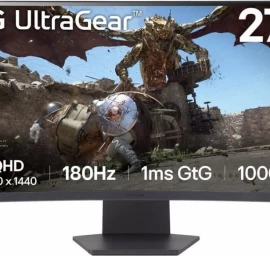 Lg 27gs60qc-b Monitorius (27&amp;quot; /va /180hz /2560 X 1440 / Juodas)