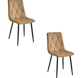 Libra Kėdė - Rudas Aksomas / Juodos Kojos X 2