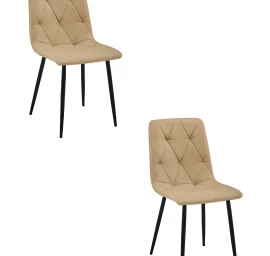 libra Kėdė - Rudas Audinys / Juodos Kojos X 2