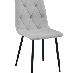 libra Kėdė - šviesiai Pilkas Audinys / Juodos Kojos X 1