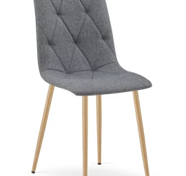 libra Kėdė - Tamsiai Pilkas Audinys / Medžio Spalvos Kojos X 1