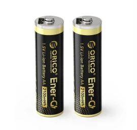 Ličio Baterija Aa 1,5 V 2100 Mwh Su Usb-c Jungtimi Ir įkrovimo Kabeliu – 2 Vnt.